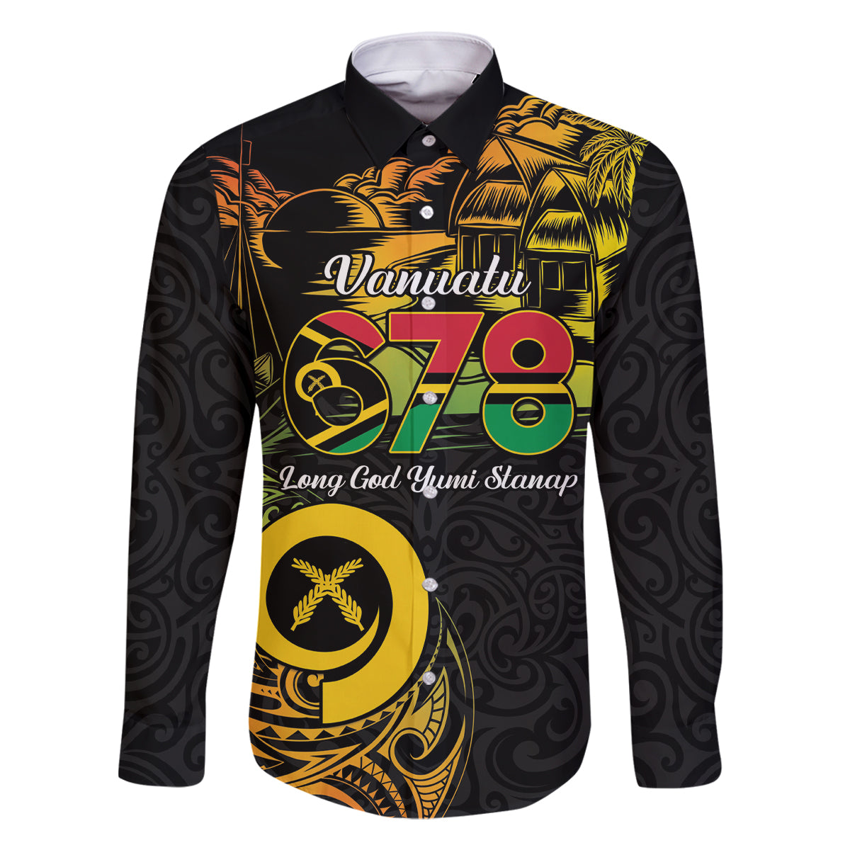 Personalised Vanuatu 678 Family Matching Off Shoulder Short Dress and Hawaiian Shirt Proud To Be A Ni-Van