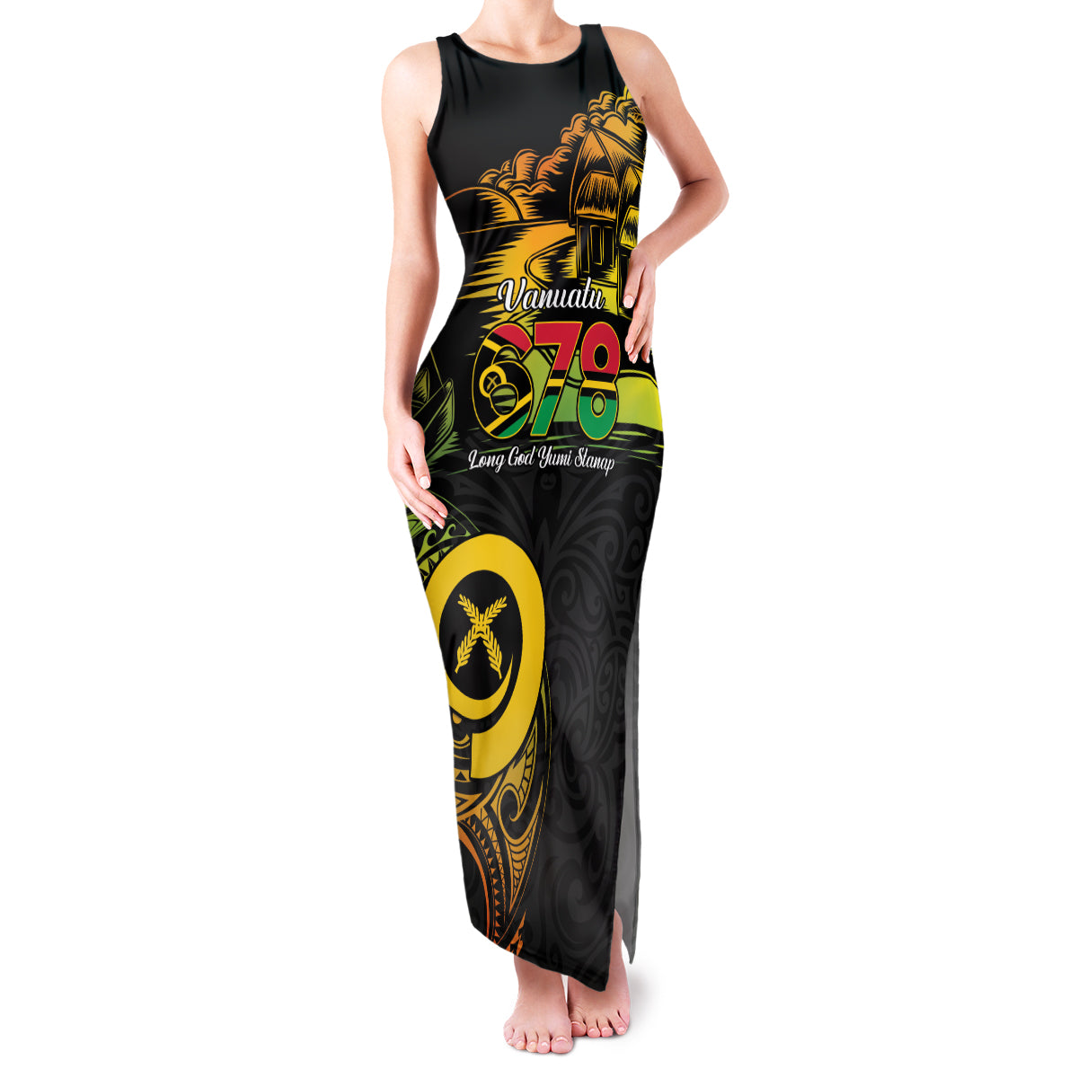 Personalised Vanuatu 678 Family Matching Tank Maxi Dress and Hawaiian Shirt Proud To Be A Ni-Van