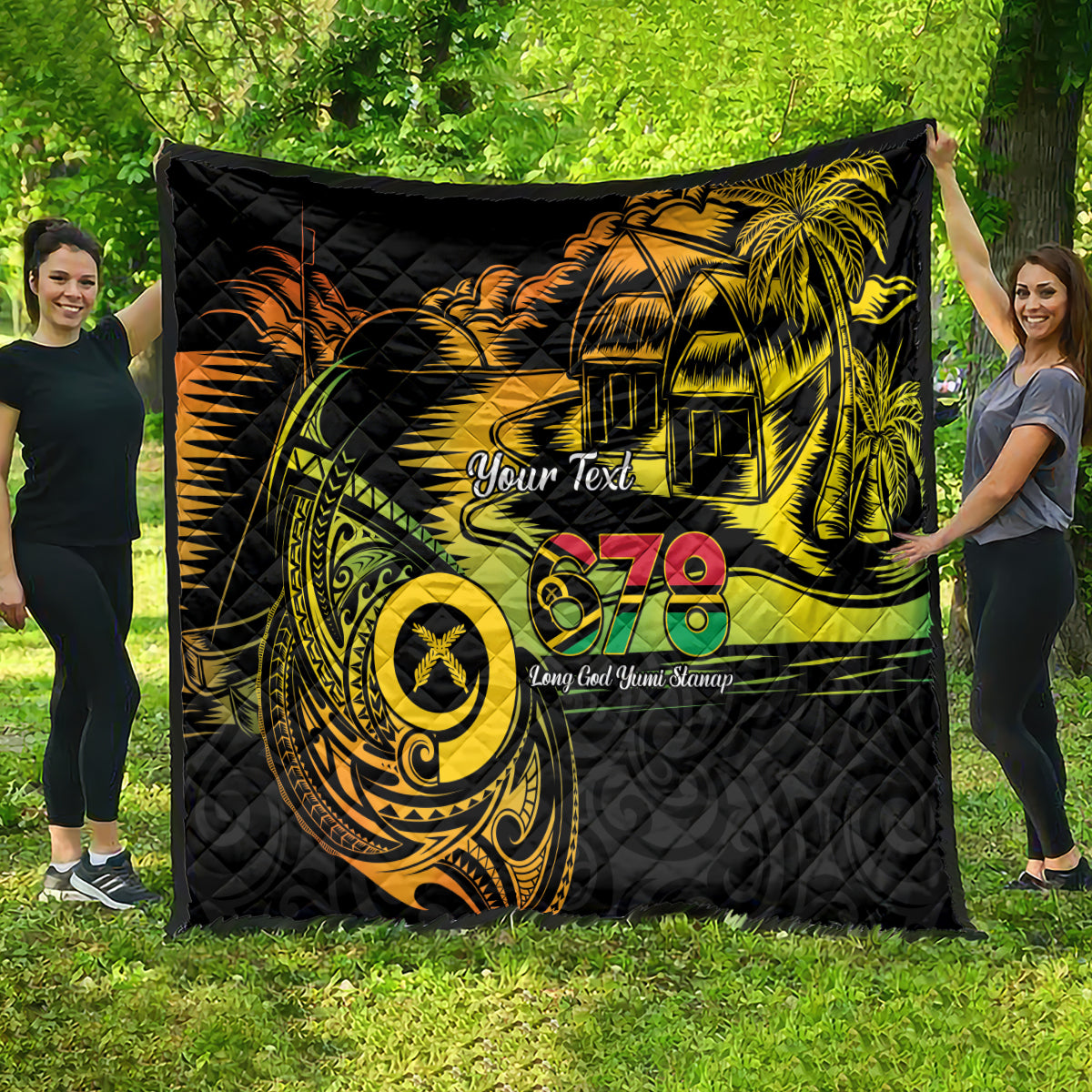 Personalised Vanuatu 678 Quilt Proud To Be A Ni-Van