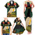 Vanuatu Triton's Trumpet Family Matching Tank Maxi Dress and Hawaiian Shirt Tropical Flowers Vanuatuan Map