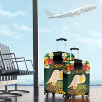 Vanuatu Triton's Trumpet Luggage Cover Tropical Flowers Vanuatuan Map LT14 - Polynesian Pride