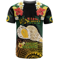 Vanuatu Triton's Trumpet T Shirt Tropical Flowers Vanuatuan Map