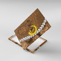 Vanuatu Coconut Crab Canvas Wall Art Ni-Van Tropical Leaves With Sand Drawing Art