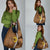 Vanuatu Coconut Crab Grocery Bag Ni-Van Tropical Leaves With Sand Drawing Art