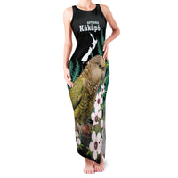 Personalised New Zealand Kakapo Family Matching Tank Maxi Dress and Hawaiian Shirt Aotearoa Fern With Manuka