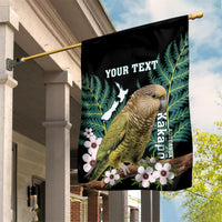Personalised New Zealand Kakapo Garden Flag Aotearoa Fern With Manuka