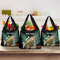 Personalised New Zealand Kakapo Grocery Bag Aotearoa Fern With Manuka