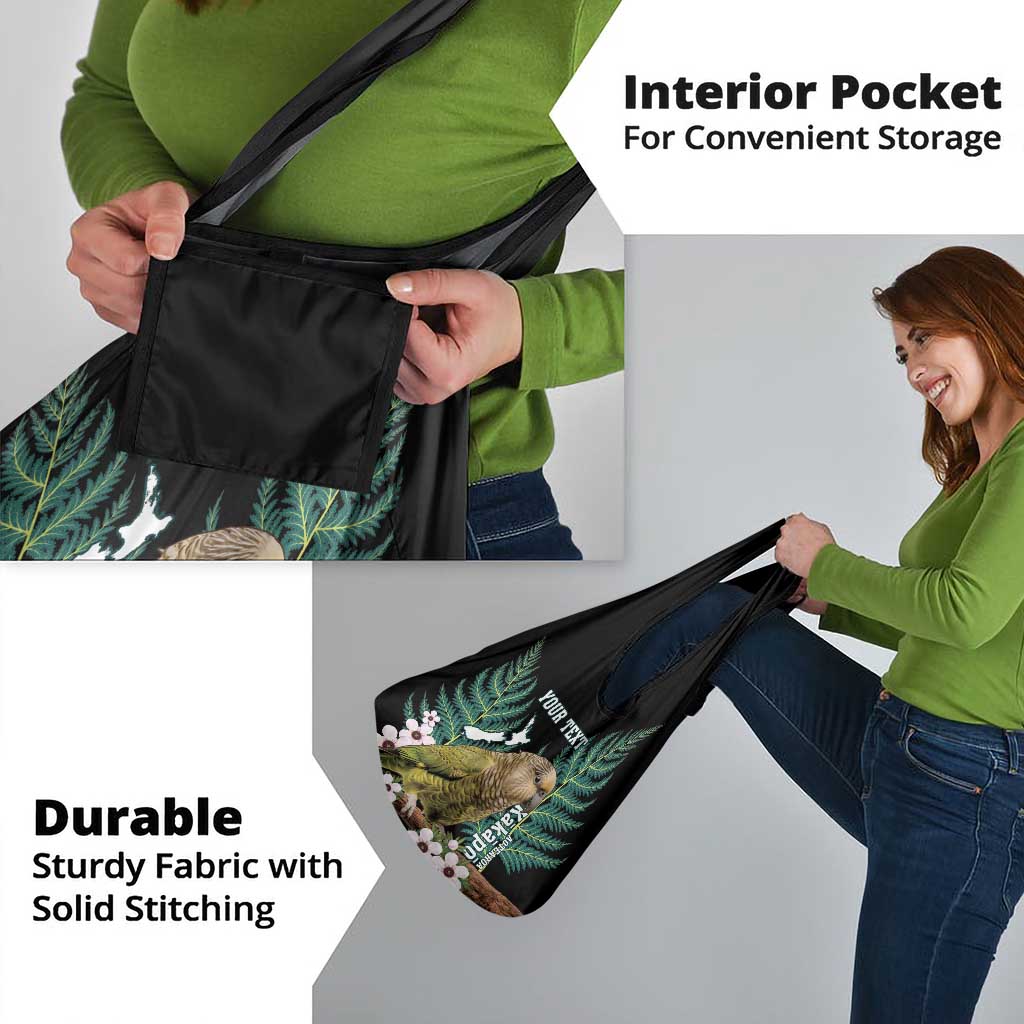 Personalised New Zealand Kakapo Grocery Bag Aotearoa Fern With Manuka