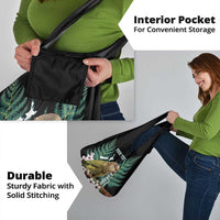 Personalised New Zealand Kakapo Grocery Bag Aotearoa Fern With Manuka