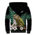 Personalised New Zealand Kakapo Sherpa Hoodie Aotearoa Fern With Manuka