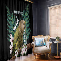 Personalised New Zealand Kakapo Window Curtain Aotearoa Fern With Manuka LT14 - Polynesian Pride