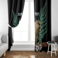 Personalised New Zealand Kakapo Window Curtain Aotearoa Fern With Manuka LT14 - Polynesian Pride