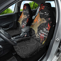 Personalised New Zealand Kea Car Seat Cover Nestor Notabilis With Harakeke Maori Pattern