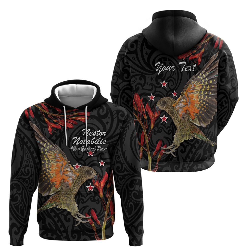 Personalised New Zealand Kea Zip Hoodie Nestor Notabilis With Harakeke Maori Pattern LT14 - Polynesian Pride