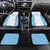 Custom Fiji Tapa Rugby Car Mats Flying Fijian Blue And White Version