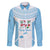 Custom Fiji Tapa Rugby Family Matching Summer Maxi Dress and Hawaiian Shirt Flying Fijian Blue And White Version