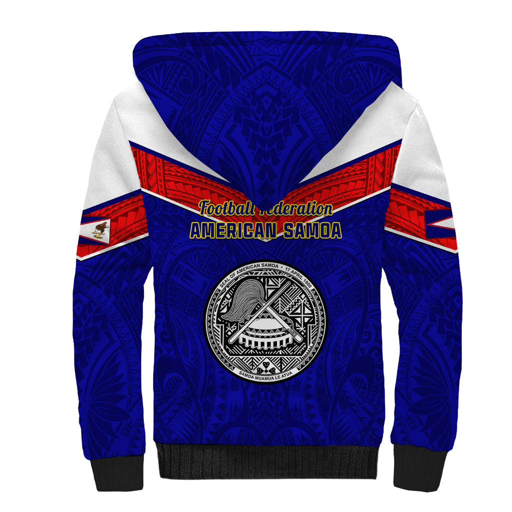 American Samoa Football Sherpa Hoodie Polynesian Sporty Style LT14 - Polynesian Pride