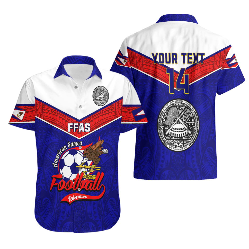 Personalised American Samoa Football Hawaiian Shirt Polynesian Sporty Style LT14 - Polynesian Pride