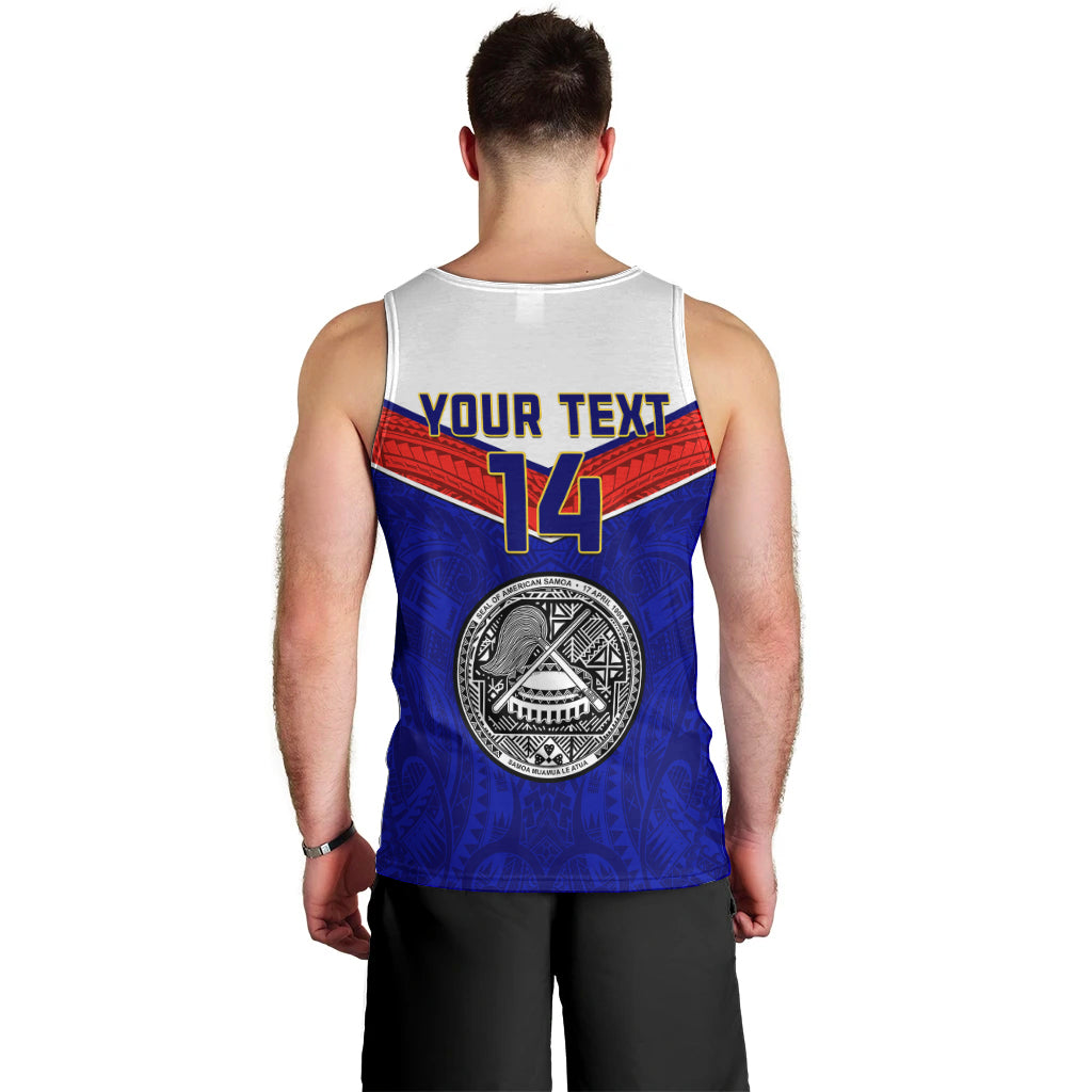Personalised American Samoa Football Men Tank Top Polynesian Sporty Style LT14 - Polynesian Pride