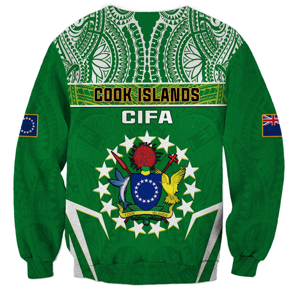 Cook Islands Football Sweatshirt Go Kuki Airani Polynesian Sporty Style LT14 - Polynesian Pride