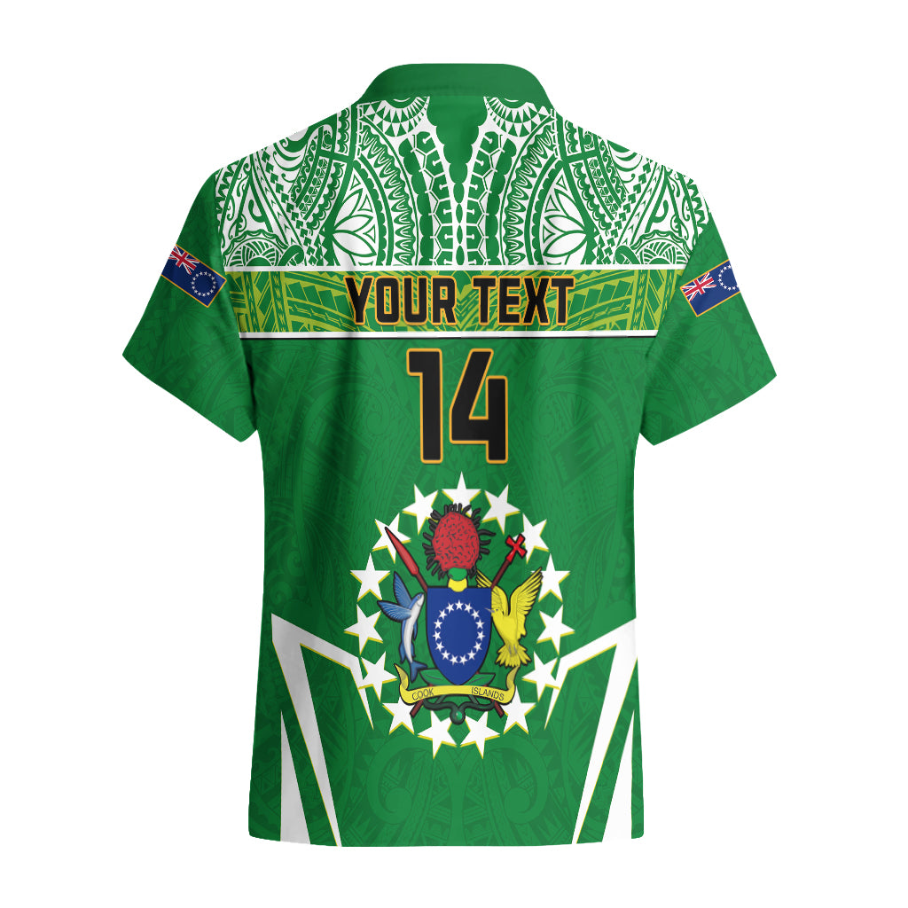 Personalised Cook Islands Football Hawaiian Shirt Go Kuki Airani Polynesian Sporty Style LT14 - Polynesian Pride