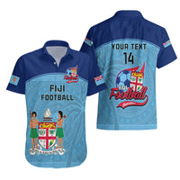 Personalised Fiji Football Hawaiian Shirt Fijian Tapa Pattern Sporty Style LT14 - Polynesian Pride