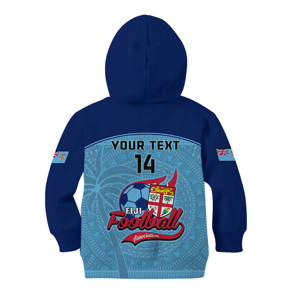 Personalised Fiji Football Kid Hoodie Fijian Tapa Pattern Sporty Style LT14 - Polynesian Pride