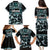 Kia Ora New Zealand Family Matching Puletasi and Hawaiian Shirt Aotearoa Proud Maori Paua Shell Silver Fern - Polynesian Pride