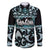 Kia Ora New Zealand Family Matching Summer Maxi Dress and Hawaiian Shirt Aotearoa Proud Maori Paua Shell Silver Fern - Polynesian Pride