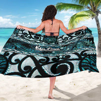 Kia Ora New Zealand Sarong Aotearoa Proud Maori Paua Shell Silver Fern - Polynesian Pride