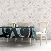 Kia Ora New Zealand Tablecloth Aotearoa Proud Maori Paua Shell Silver Fern - Polynesian Pride