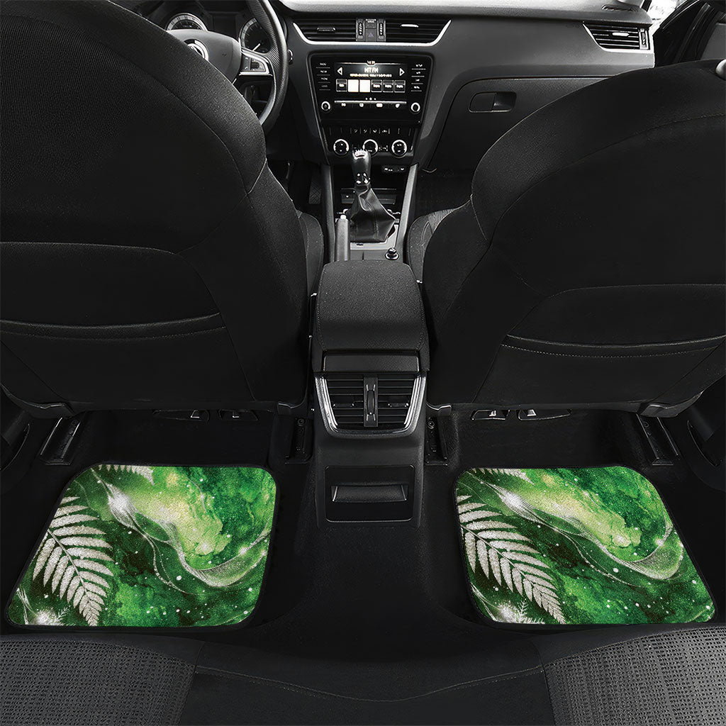 Piwakawaka New Zealand Christmas In July Car Mats NZ Aroha Koru Fern Marble Vibes