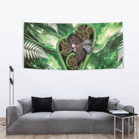 Piwakawaka New Zealand Christmas In July Tapestry NZ Aroha Koru Fern Marble Vibes
