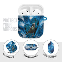 Tui Bird New Zealand Christmas In July AirPods Case NZ Aroha Koru Fern Marble Vibes