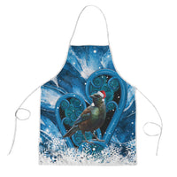 Tui Bird New Zealand Christmas In July Apron NZ Aroha Koru Fern Marble Vibes