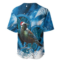 Tui Bird New Zealand Christmas In July Baseball Jersey NZ Aroha Koru Fern Marble Vibes