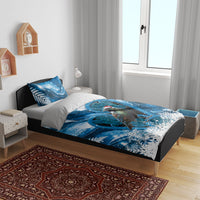 Tui Bird New Zealand Christmas In July Bedding Set NZ Aroha Koru Fern Marble Vibes
