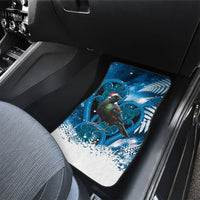 Tui Bird New Zealand Christmas In July Car Mats NZ Aroha Koru Fern Marble Vibes