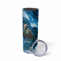 Tui Bird New Zealand Christmas In July Skinny Tumbler NZ Aroha Koru Fern Marble Vibes