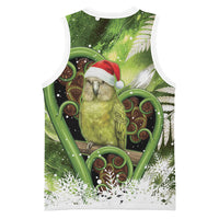 Kakapo New Zealand Christmas In July Basketball Jersey NZ Aroha Koru Fern Marble Vibes