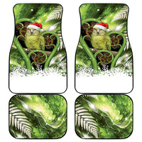 Kakapo New Zealand Christmas In July Car Mats NZ Aroha Koru Fern Marble Vibes