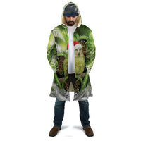 Kakapo New Zealand Christmas In July Cloak NZ Aroha Koru Fern Marble Vibes