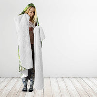 Kakapo New Zealand Christmas In July Hooded Blanket NZ Aroha Koru Fern Marble Vibes