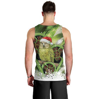 Kakapo New Zealand Christmas In July Men Tank Top NZ Aroha Koru Fern Marble Vibes