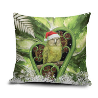 Kakapo New Zealand Christmas In July Pillow Cover NZ Aroha Koru Fern Marble Vibes