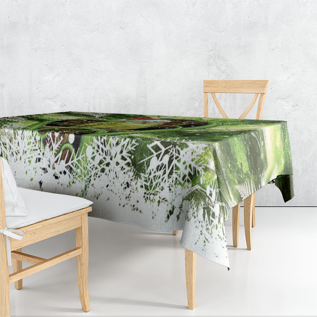 Kakapo New Zealand Christmas In July Tablecloth NZ Aroha Koru Fern Marble Vibes