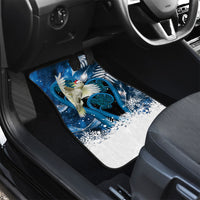 Sulphur-crested Cockatoo New Zealand Christmas In July Car Mats NZ Aroha Koru Fern Marble Vibes