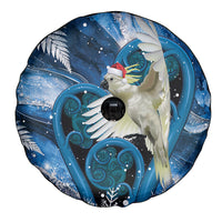 Sulphur-crested Cockatoo New Zealand Christmas In July Spare Tire Cover NZ Aroha Koru Fern Marble Vibes