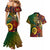 Vanuatu and Australia Couples Matching Mermaid Dress And Hawaiian Shirt Vanuatuan Polynesian Mix Aussie Aboriginal Art LT14 - Polynesian Pride