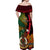 Vanuatu and Papua New Guinea Off Shoulder Maxi Dress Vanuatuan With PNG Polynesian Pattern LT14 - Polynesian Pride